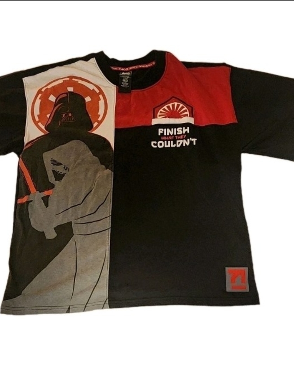 Star Wars Galaxy's Edge Kylo Ren Darth Vader Finish What They Couldn't Shirt L
